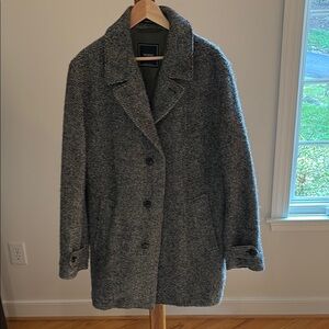 Todd Snyder Gray Herringbone Car Coat